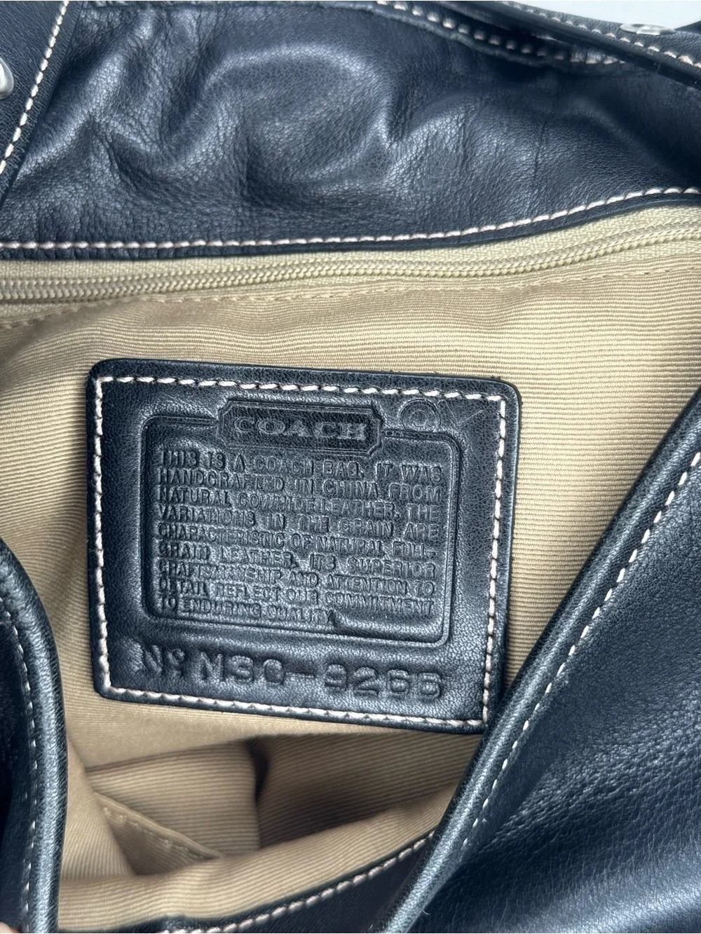Coach Soho Black Leather Buckle Hobo Shoulder Bag